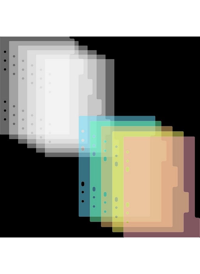 CYFUN DESIGN 11Pcs A5 Size Dividers For 6 Ring Binder With Reinforced Edgepaper Index Divider Category Page Tab Indexing Cards Die And Stamp Storage Folder - Image 1