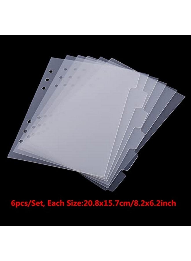 CYFUN DESIGN 11Pcs A5 Size Dividers For 6 Ring Binder With Reinforced Edgepaper Index Divider Category Page Tab Indexing Cards Die And Stamp Storage Folder - Image 4