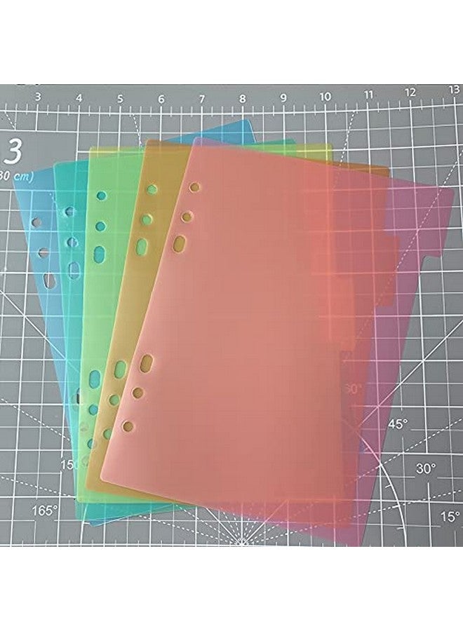 CYFUN DESIGN 11Pcs A5 Size Dividers For 6 Ring Binder With Reinforced Edgepaper Index Divider Category Page Tab Indexing Cards Die And Stamp Storage Folder - Image 5