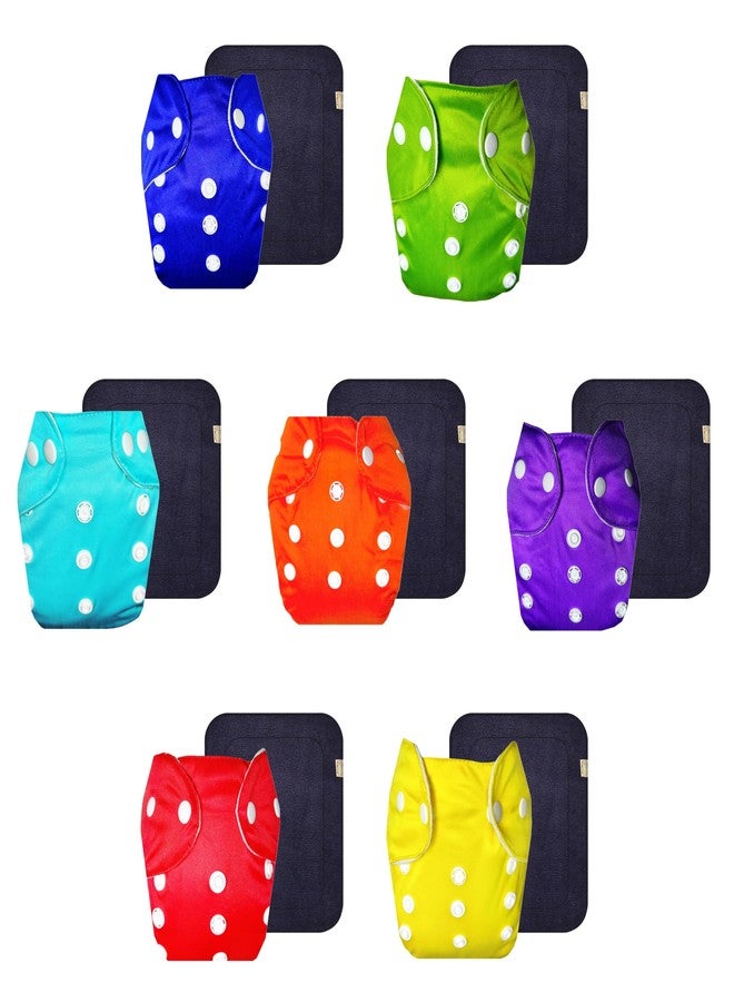 حفاضات دمبلدو لايت القماشية مع حشوة سوداء (عبوة من 7 قطع) | شعور بالجفاف والراحة | مانعة للتسرب | سريعة الجفاف | مصممة من قبل الأمهات | من 3 أشهر إلى سنتين | للجنسين - Image 1