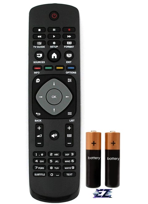 Replacement Remote Control for Philips TV 42PFK5199/12 42PFK5209/12 42PFT5209/12 43PUH4900/88 43PUK4900/12 43PUT4900/12 with battery