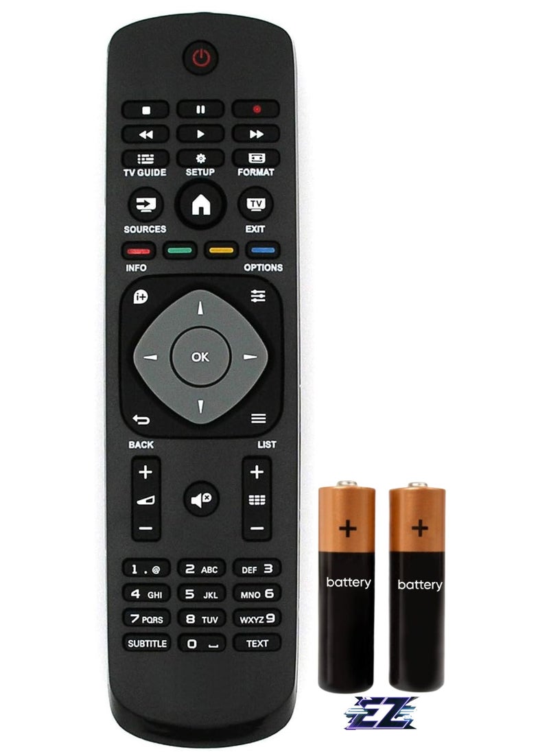 ELTRAZONE - Replacement Remote Control for Philips TV 42PFK5199/12 42PFK5209/12 42PFT5209/12 43PUH4900/88 43PUK4900/12 43PUT4900/12 with battery - Image 1