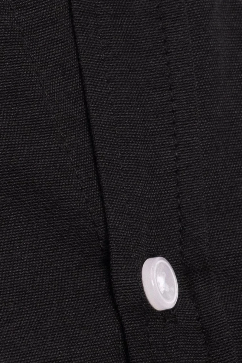 Tudors Classic Fit Long Sleeve Oxford Texture Collar Buttoned Pocket Embroidered Men's Shirt
