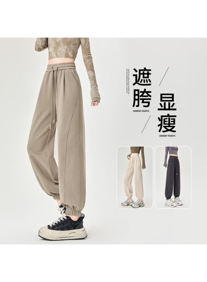 Hstyle بنطلون نسائي عالي الخصر بتصميم مدبب 2025 موضة نحيف مريح أسلوب كسول غير رسمي تنقلات متعددة الاستخدامات جوجرز - Image 2