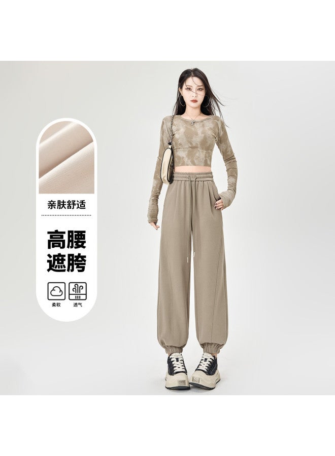 Hstyle بنطلون نسائي عالي الخصر بتصميم مدبب 2025 موضة نحيف مريح أسلوب كسول غير رسمي تنقلات متعددة الاستخدامات جوجرز - Image 4