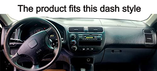 Fcovergurus Dash Cover Mat Custom Fit for 2001 2002 2003 2004 2005 Honda Civic, Dashboard Cover Pad Carpet Protector F110 - Image 2