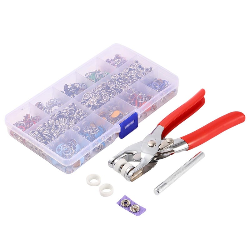 200 Sets 10mm Snap Fasteners Kit With Installation Tool For DIY Sewing Crafts - Image 2