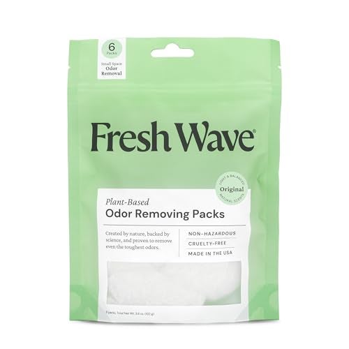 Fresh Wave Odor Eliminating Deodorizing Packs Bag of 6 Safer Odor Relief for Small Spaces Natural PlantBased Odor Eliminator Odor Absorbers for Home