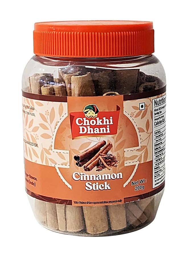 Chokhi Dhani عصي القرفة 200 جرام - توابل كاملة فاخرة برائحة غنية ونكهة دافئة | 100% نقية وطبيعية، بدون ألوان أو مواد حافظة مضافة | مثالية للشاي والطهي والخبز - Image 1