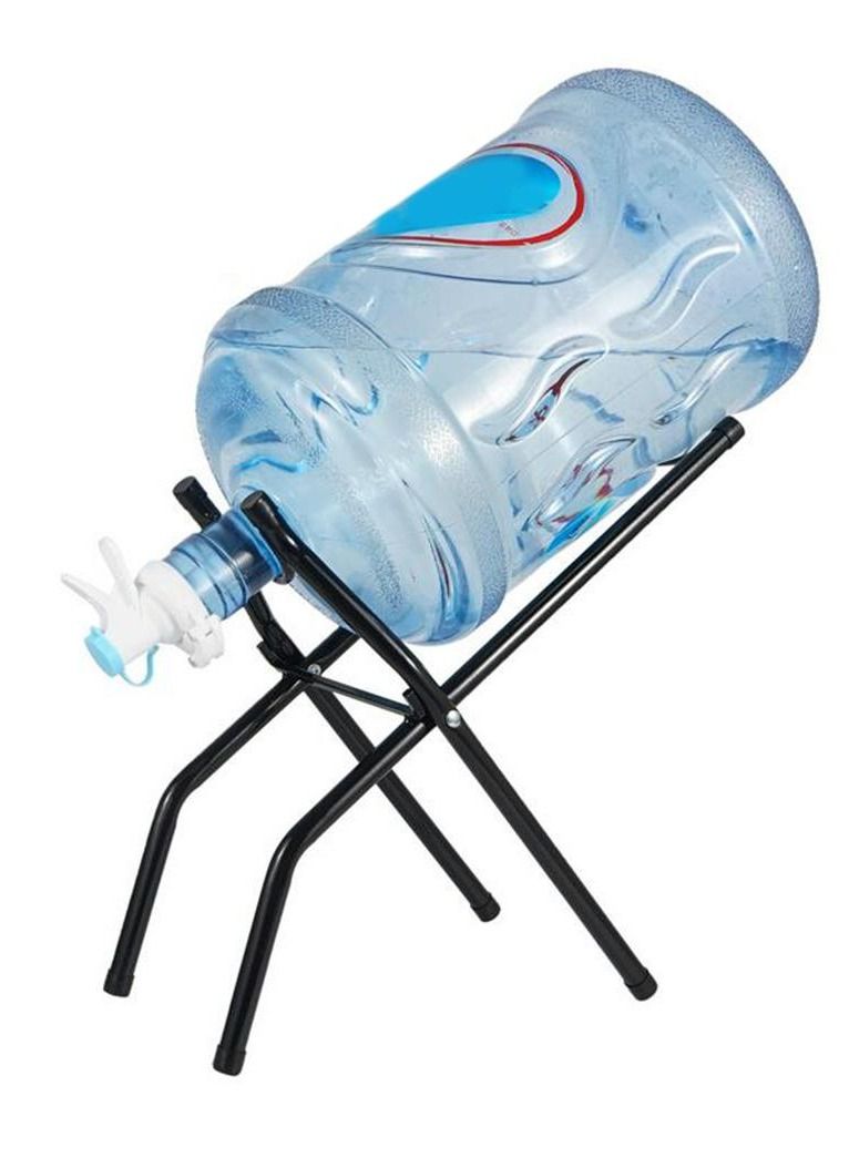 DubaiGallery Foldable Water Dispenser Bottle Stand Black - Image 1