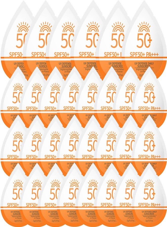 Deepmind 30 Pcs Mini Sunscreen Bulk, SPF 50+ Travel Size Sunscreen for Face & Body, Bulk Mini Sunscreen Packets for Party Favor,Travel Sunscreen Lotion,Lightweight & Non-Greasy,Summer Vacation & Outdoor Sports - Image 1
