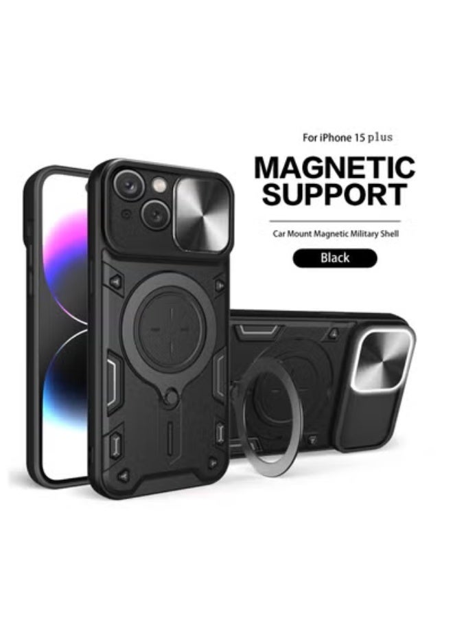 GULFLINK Back Cover Phone Protection Case For iPhone 15 plus Black - Image 1