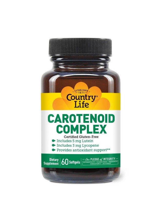 Country Life Carotenoid Complex 60 Softgels Certified Gluten Free - Image 2