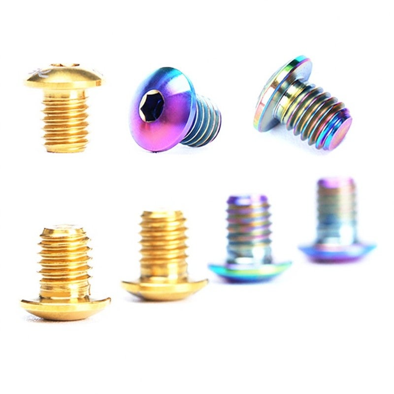 RISK 2PCS / 4PCS TC4 Titanium Bike Hydraulic Brake Cylinder Bolts Bicycle Brake Cylinder Screw - Image 3