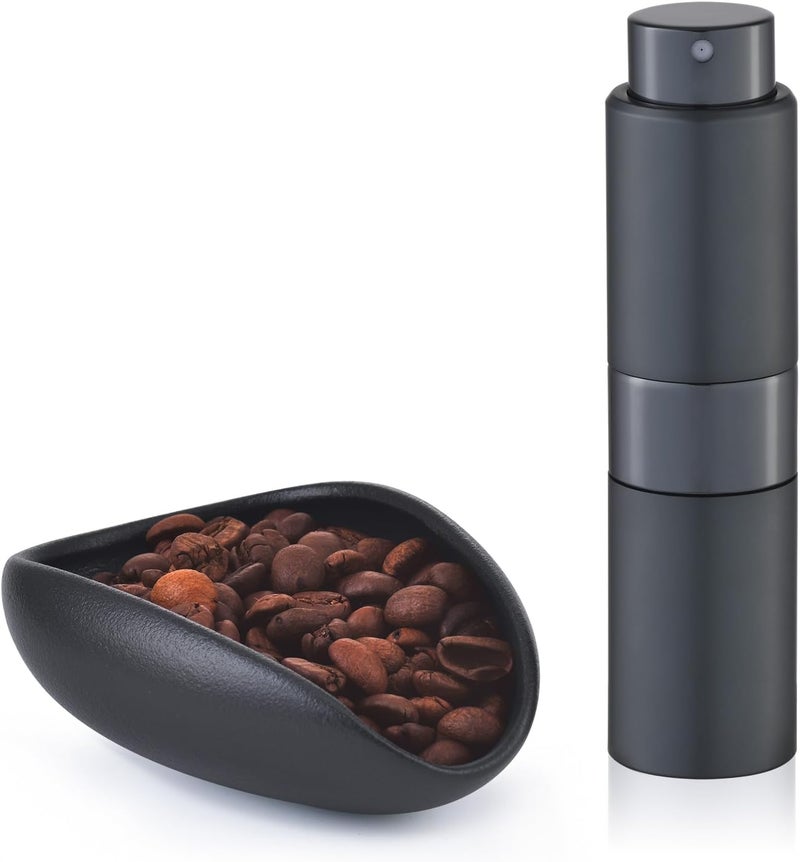 Lulupack Coffee Bean Dosing Cup with 20ML Spray Bottle, Coffee Measuring Cups & Espresso Bean Spritzer Kit - Image 1