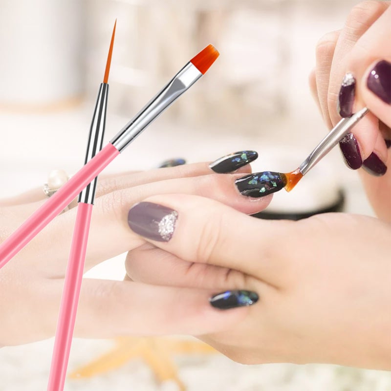 23pcs Nail Art Brushes Nail Liner Painting Carving Dotting Pens Acrylic French Nail Brushes Set for Nail Painting Drawing DIY Nail Tool - Image 5