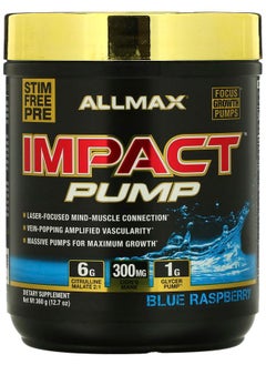Allmax IMPACT™ PUMP Blue Raspberry 12.7 oz (360 g) 