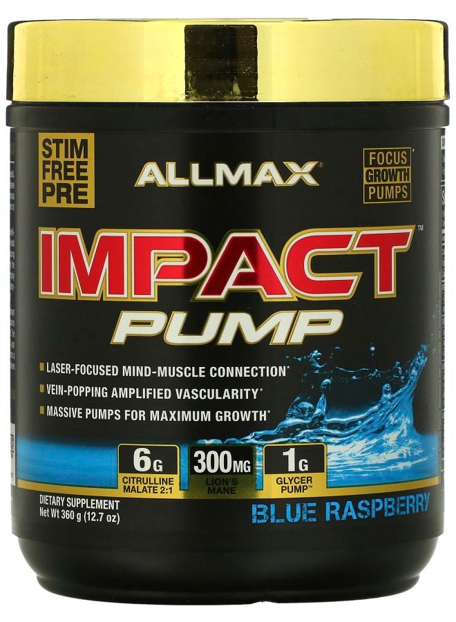 Allmax IMPACT™ PUMP Blue Raspberry 12.7 oz (360 g)