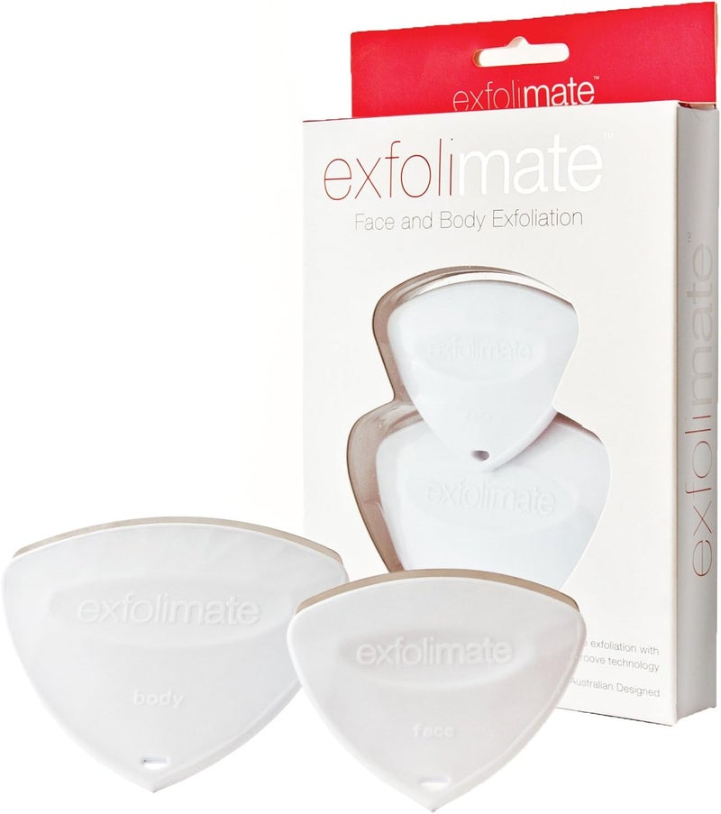 exfolimate , 2 Piece Face and Body Exfoliation Tool Set - Remove blackheads, clear pores, freshen and revitalize skin. - Image 1