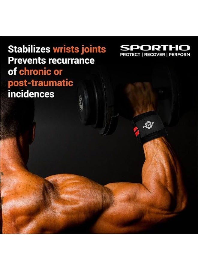 نيفيا سوار معصم نيفيا الاحترافي للتمارين الرياضية، داعم للمعصم، مناسب للرجال، حزام يد، حزام داعم للمعصم، ملحقات رياضية للرجال والنساء، سمك 3 مم - Image 2