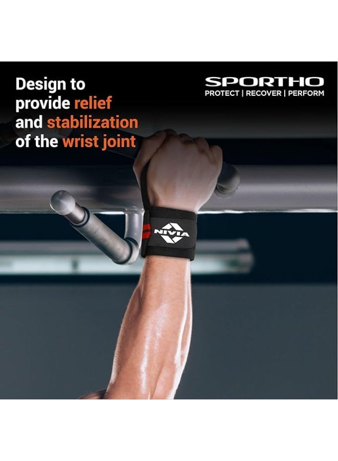 نيفيا سوار معصم نيفيا الاحترافي للتمارين الرياضية، داعم للمعصم، مناسب للرجال، حزام يد، حزام داعم للمعصم، ملحقات رياضية للرجال والنساء، سمك 3 مم - Image 3