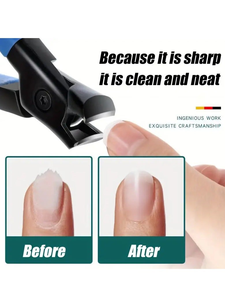 Ucanbe Labor-saving Large Opening Nail Clippers Nail Scissors, Stainless Steel Manicure Tools for Thick and Hard Nails and Toenails - Image 3