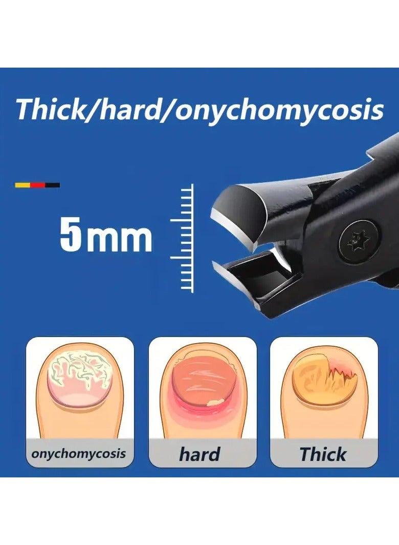 Ucanbe Labor-saving Large Opening Nail Clippers Nail Scissors, Stainless Steel Manicure Tools for Thick and Hard Nails and Toenails - Image 4