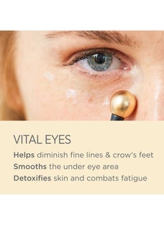 Isdinceutics Vital Eyes - Night Eye Cream for Wrinkles Formulated with Melatonin, Cooling Applicator Included
