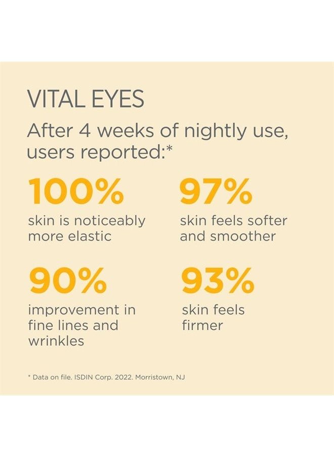 ISDIN - Isdinceutics Vital Eyes - Night Eye Cream for Wrinkles Formulated with Melatonin, Cooling Applicator Included - Image 1