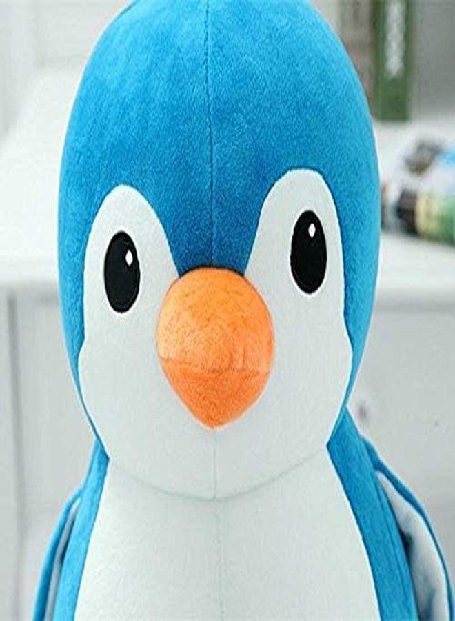 Future Shop Cute Detective Cartoon Character Soft Stuffed Plush Animal Toy for Kids Home Room Decoration (Blue Penguine) - Image 4