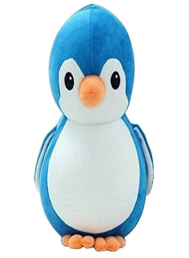 Future Shop Cute Detective Cartoon Character Soft Stuffed Plush Animal Toy for Kids Home Room Decoration (Blue Penguine) - Image 1