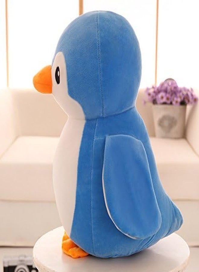 Future Shop Cute Detective Cartoon Character Soft Stuffed Plush Animal Toy for Kids Home Room Decoration (Blue Penguine) - Image 3