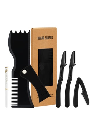 Beard Shaper Kit Including 1 Adjustable Shaper 1 Barber Pencil 3 Razors 1 Beard Trimming Scissor Complete Shaping and Styling Tool for Men Gift - pzsku/ZDDBC7BB3CD4758A7D008Z/45/_/1712225819/c645192b-fdcb-492a-b513-24773fcdbe35