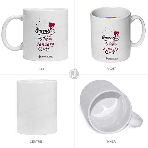 Jhingalala Jhingalala Queens are Born in January Printed Cushion Mug Key Chain Greeting Card Combo Gift Pack Gift for Sister Gift for Wife Gift for Daughter Gift for Girlfriend Gift for Birthday Gift for Girls - Image 4
