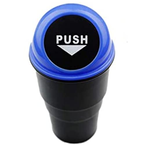 IONIX Plastic Press-Top foldable car Dustbin, small, Lid Color May vary - Image 1