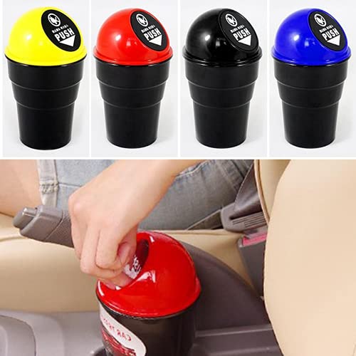 IONIX Plastic Press-Top foldable car Dustbin, small, Lid Color May vary - Image 5