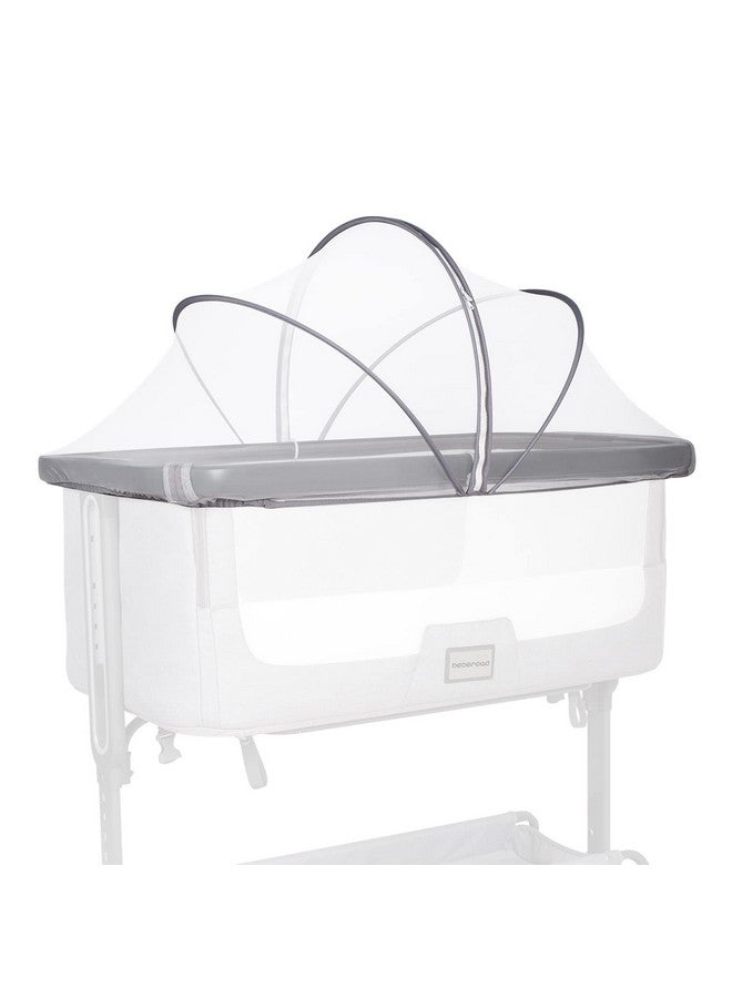 Beberoad Love Bassinet Cover Mosquito Net Cover with 2-Way Zipper Mosquito Net for Bassinet/Bedside Sleeper/Travel Crib (White) - Image 1