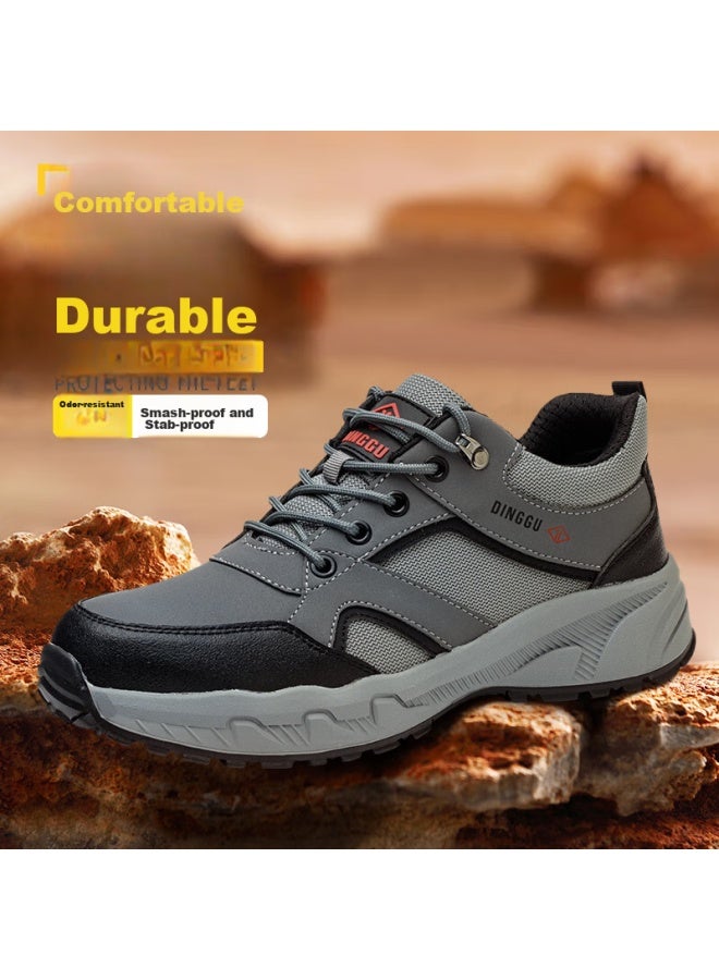 Dinggu Dinggu Safety Shoes For Men, Steel Toe Cap, Puncture-Resistant, Lightweight, Comfortable, Non-Slip, For Construction Sites, 852Hui41 - Image 5