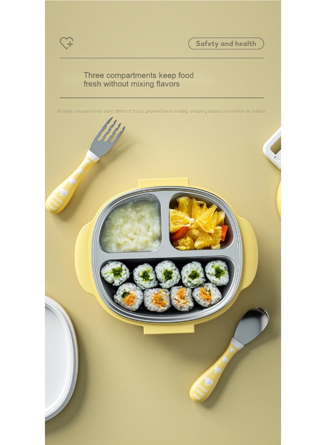 Anna 316L Stainless Steel Food Divided Thermal Lunch Box Set - Portable and Insulated - Image 3