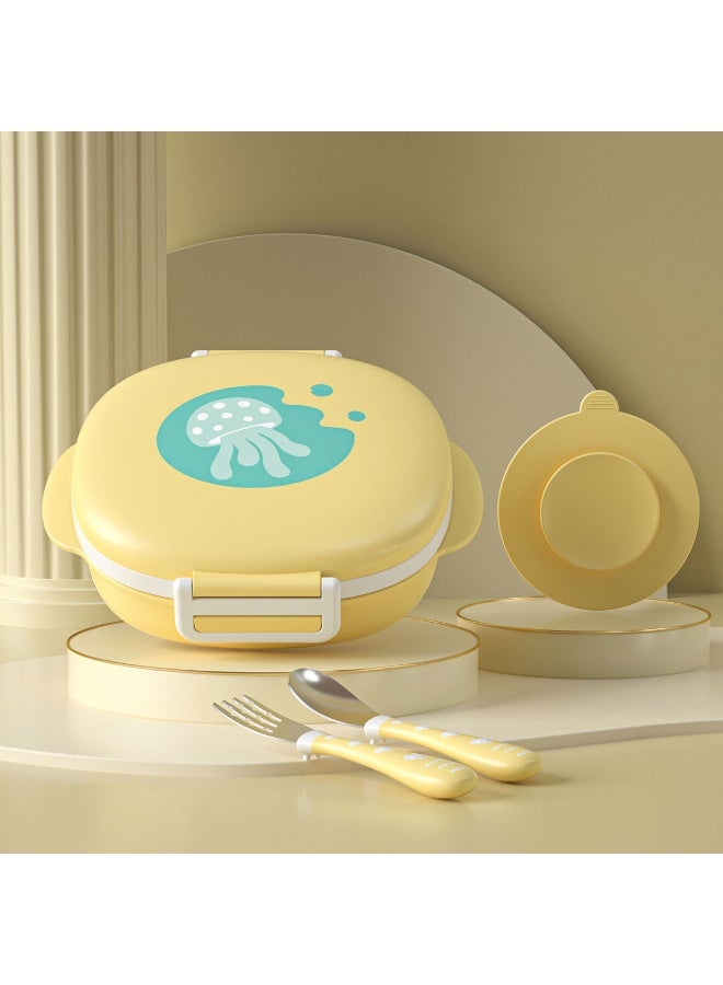 Anna 316L Stainless Steel Food Divided Thermal Lunch Box Set - Portable and Insulated - Image 1