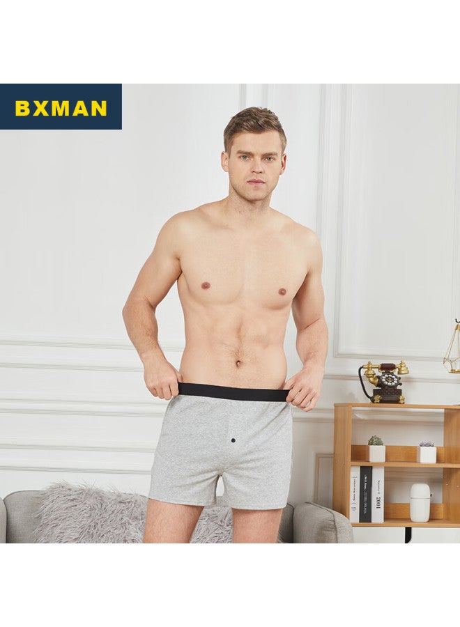 Bxman ملابس داخلية فضفاضة للرجال، بنطال قطني محبوك، سروال داخلي مرن، 2 قطعة، Ek08، 170m - Image 1