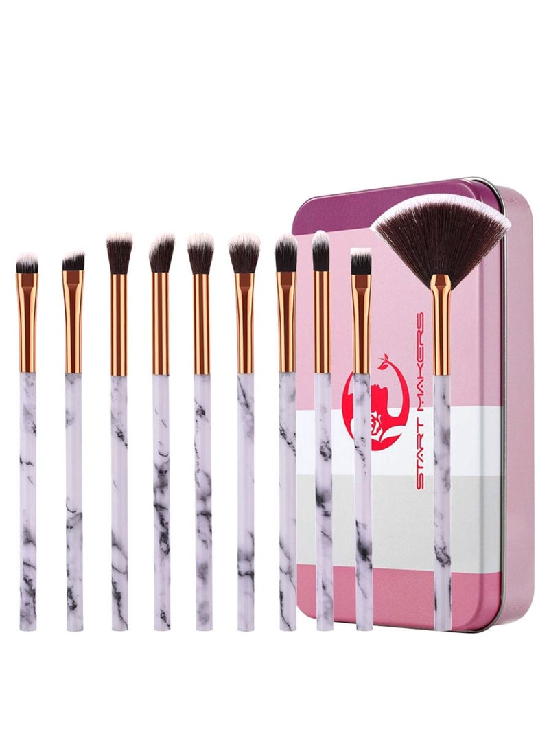 نيبمينينت طقم فرش لظلال العيون مكون من 10 قطع مع صندوق وإسفنجة متعدد الألوان - Image 1