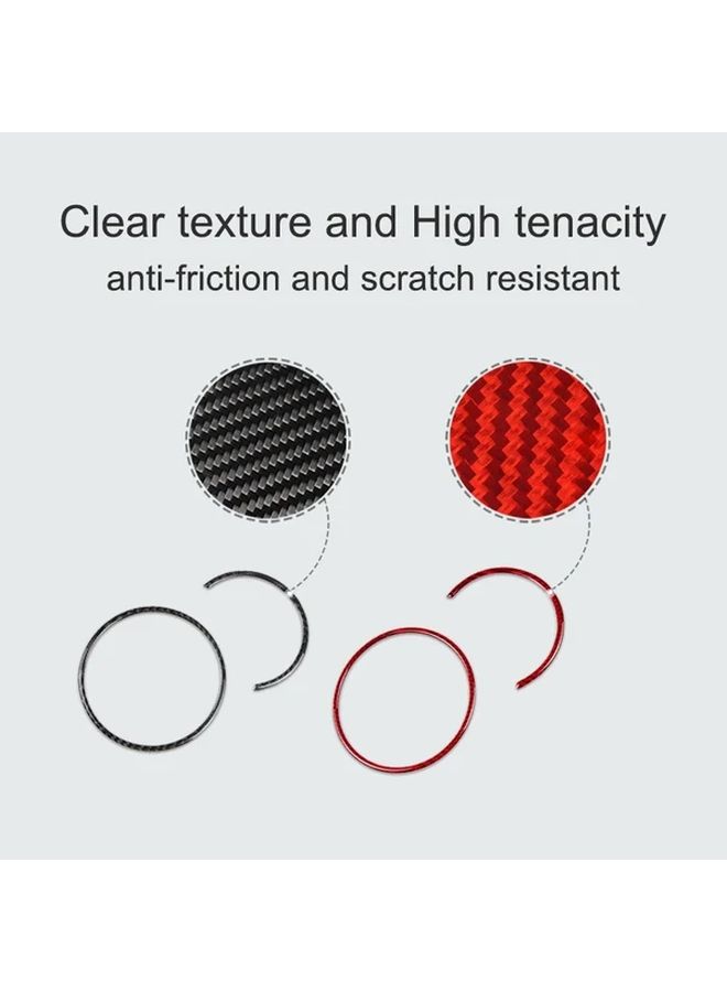 Black Tachometer Decorative Ring Stickers Automatic Car Interior Strip Replacement - Image 3