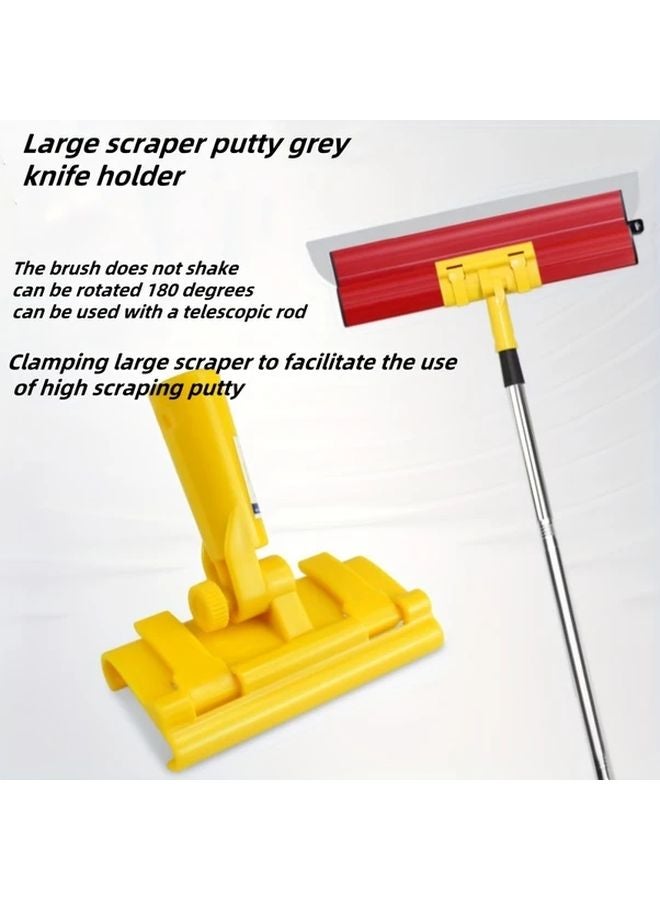 ProCraft Adjustable Paint Scraper Holder With Telescopic Extension Rod 180 Degree Rotatable Universal Clamp - Image 3