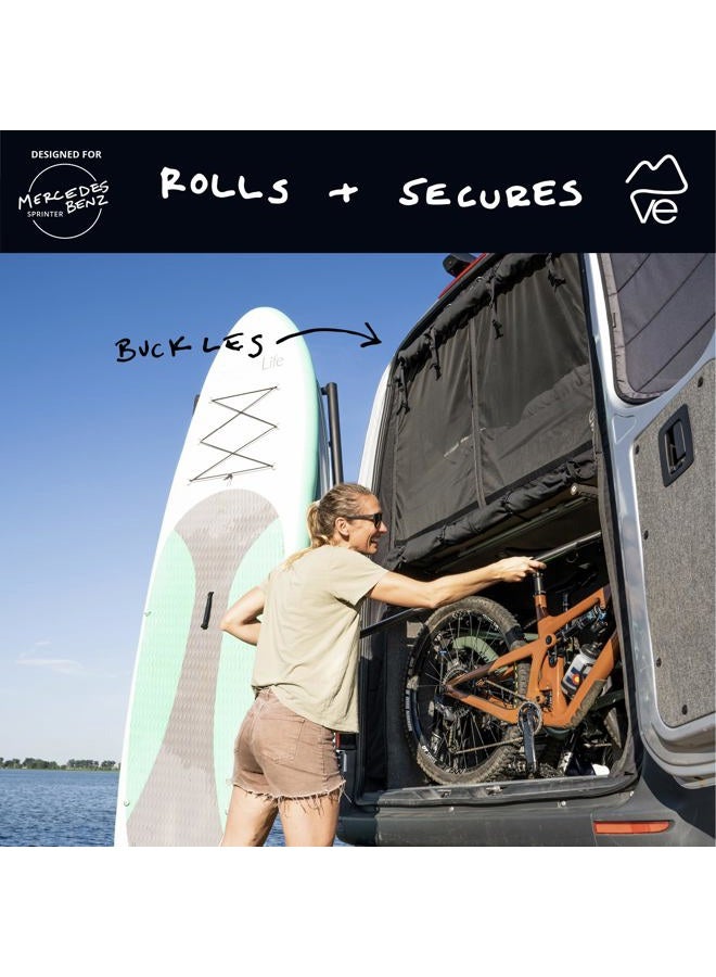 VanEssential Rear Door Bug Screen Designed for Mercedes-Benz Sprinter Van High Roof - Image 2