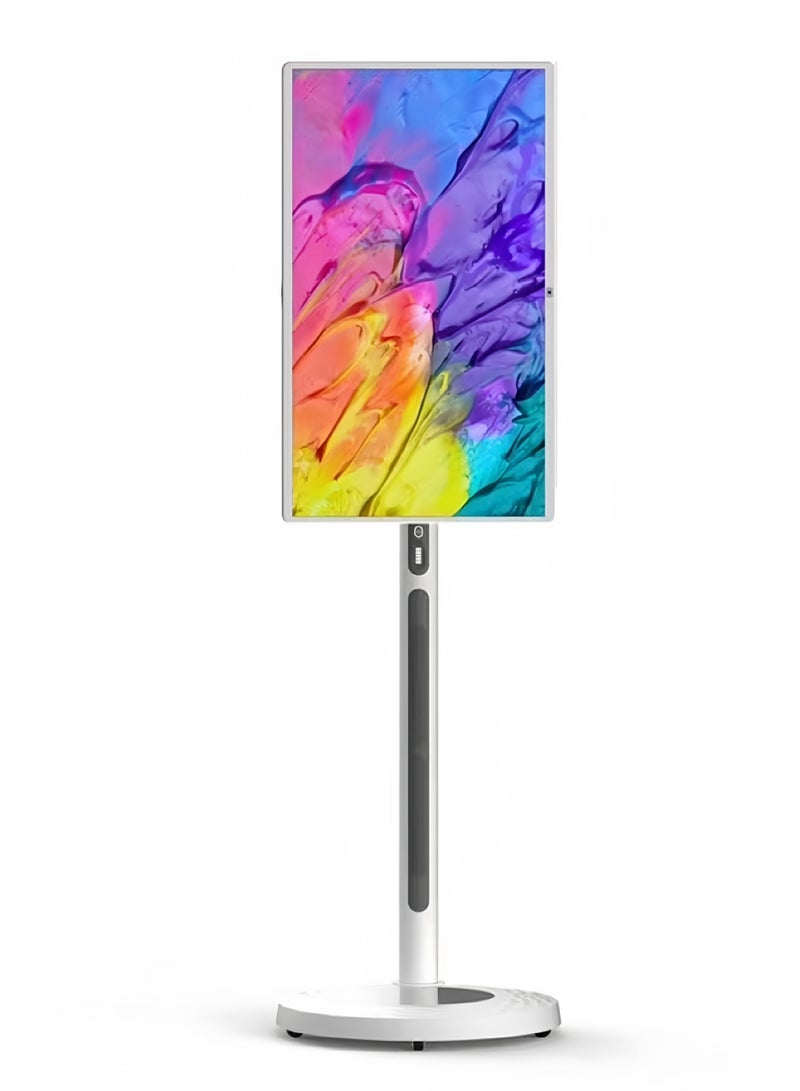 besrey  27 Inch Portable TV Floor, Adjustable Stand-LCD Smart Touch Display, Full-screen fully laminated panel.  - Image 3