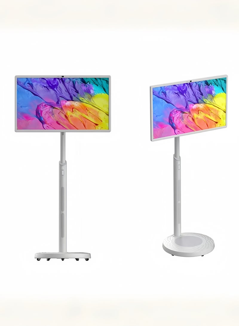 besrey  27 Inch Portable TV Floor, Adjustable Stand-LCD Smart Touch Display, Full-screen fully laminated panel.  - Image 5