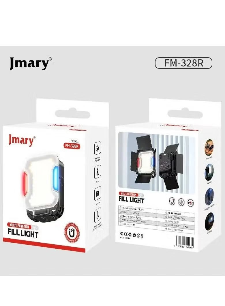 Jmary FM-328R Multi-Function Fill Light Adjustable Brightness & Color for Perfect Lighting - Image 1