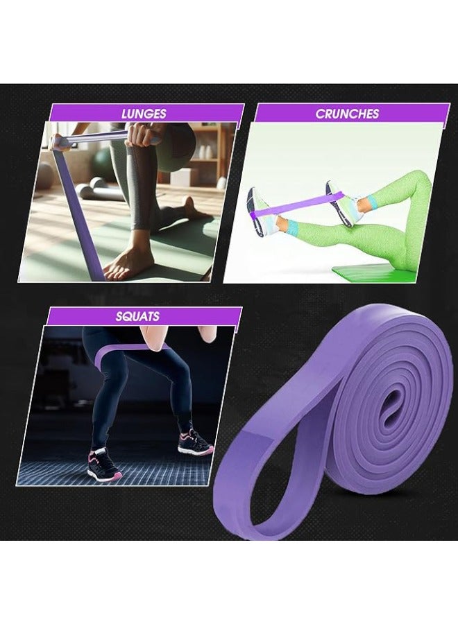 أشرطة مقاومة - شريط تمارين للمساعدة في السحب، شريط مقاومة للتمدد، أشرطة تمارين، أشرطة رفع القوة لتدريبات المقاومة، مثالية للتمارين المنزلية والعلاج الطبيعي (45-100 رطل). - Image 5