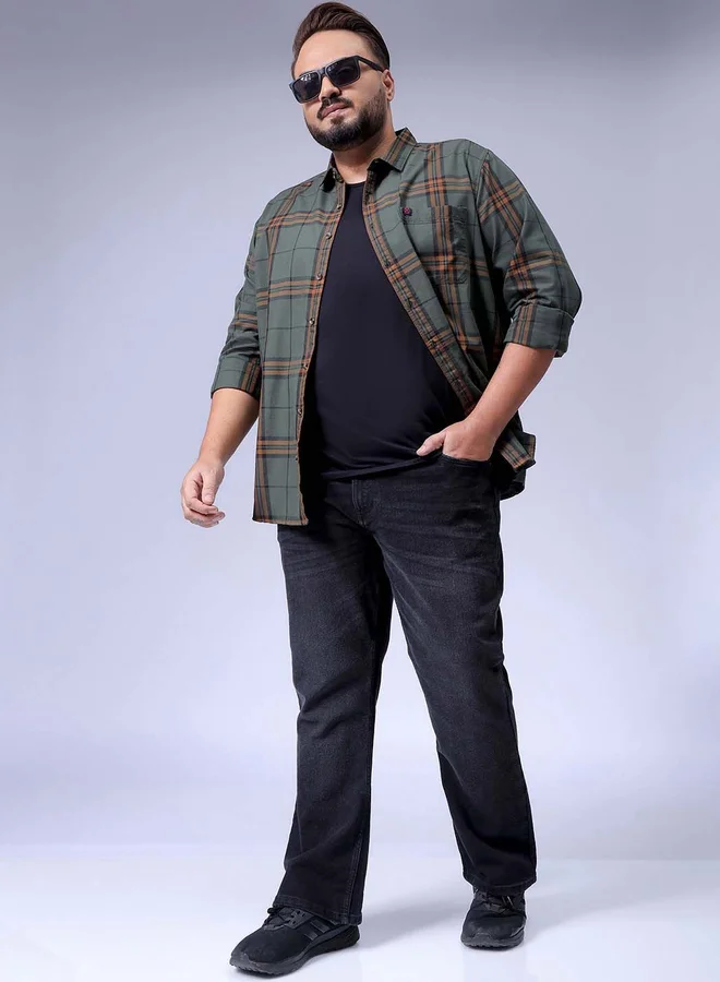 تايك تو جينز مطاطي بمقاس كبير بقصة بوت كت